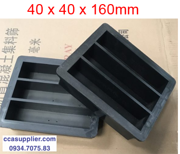 Khuôn nhựa đúc mẫu vữa kép 3 40x40x160mm